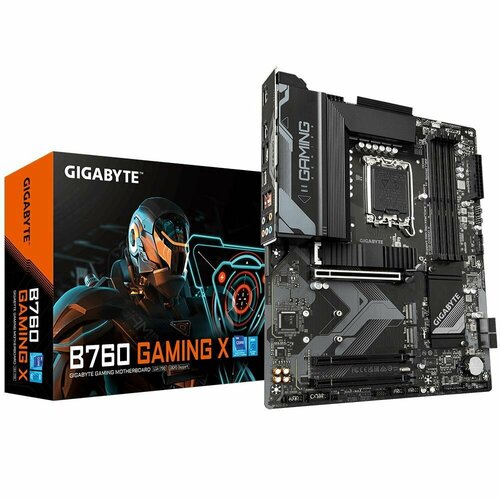 Материнская плата Gigabyte B760 GAMING X Socket 1700 IntelB760 4xDDR5-4800 ATX RTL 2256500₽