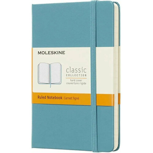 Записная книжка Classic (в линейку) Pocket голубой