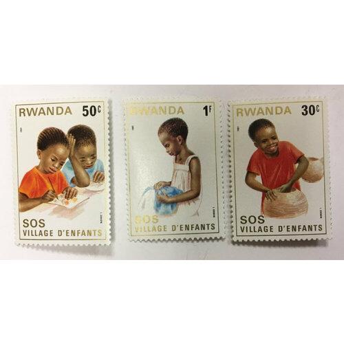(--) Набор марок Руанда 3 шт. Негашеные , III O