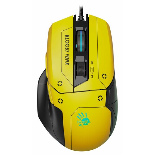 Мышь A4Tech Bloody W70 Max Punk желтыйчерный оптическая 10000dpi USB 11but 459600₽