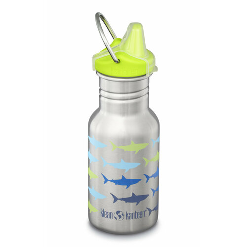 Детская бутылка Klean Kanteen Kid Classic Narrow Sippy 12oz (355 мл) Sharks