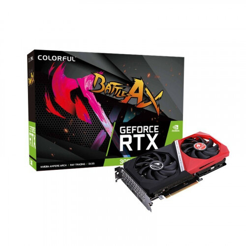 Видеокарта PCI-E Colorful 12GB GDDR6 192bit 8nm 1320/15000MHz HDMI/3*DP - фото №1