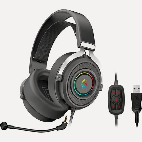 Изображение товара Игровые наушники A4TECH Bloody G535, проводные (USB), черный/серебристый