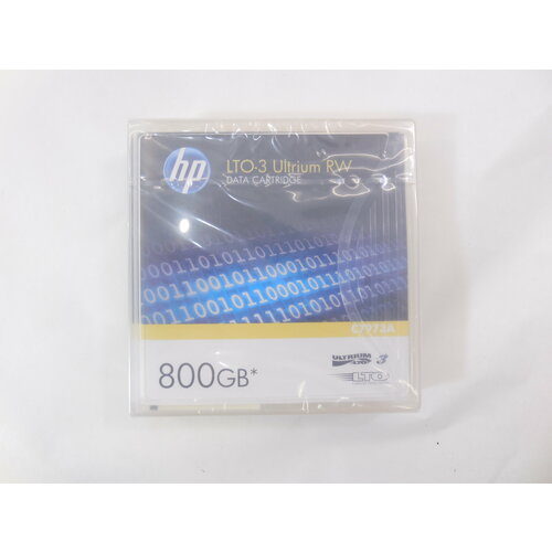 картридж hp ultrium lto1 data cartridge 200gb для стриммера c7971a Ленточный картридж 800GB HP Ultrium LTO-3 C7973A