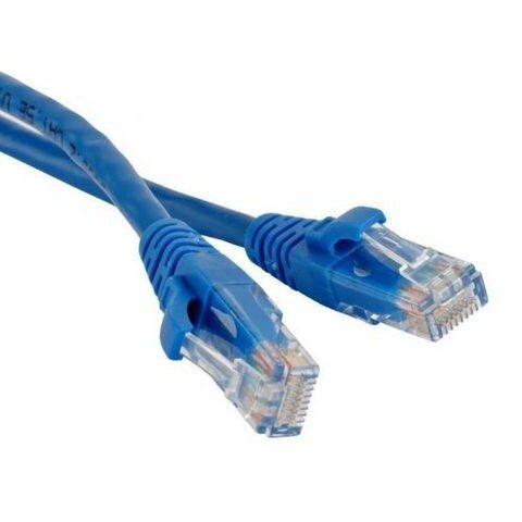 Кабель витая пара патч-корд Hyperline PC-LPM-UTP-RJ45-RJ45-C5e-0.15M-LSZH-BL 0.15m