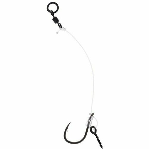 готовый поводок chod rig 5 см флюрокарбон 25lb 3 шт coonor 4 Поводок для бойлов Mikado CHOD RIG LONG 8 см, кр.№2, 20 lbs, леска Chod Line с винтом (уп.-3шт.)