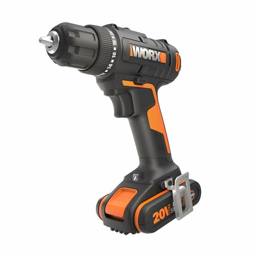 Дрель-шуруповерт аккумуляторная Worx WX100 20 В Li-ion 1х2 Ач 1718400₽