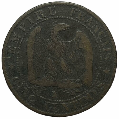 Франция 5 сантимов 1856 г. (K)