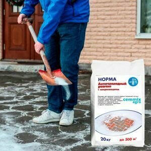 Противогололедный реагент Cemmix Норма 20 кг - фото №3