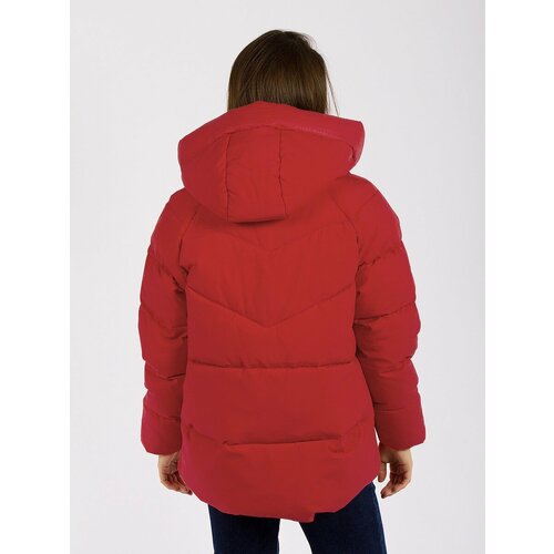 модная новинка уличная зимняя мужская куртка с хлопковой подкладкой молодежная утепленная куртка на молнии контрастных цветов с принтом Куртка Gevito, размер 48, красный