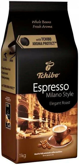 Tchibo Espresso Milano Style кофе в зернах 1 кг (4061445008279)