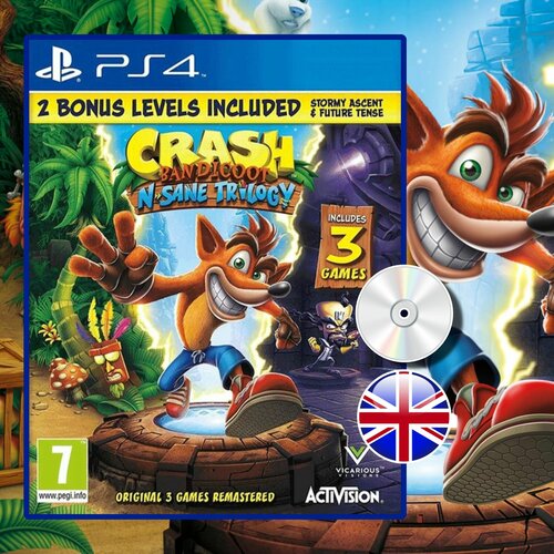 игра crash bandicoot n sane trilogy nintendo switch английская версия Игра PS4* Crash Bandicoot n Sane Trilogy (Английская версия)