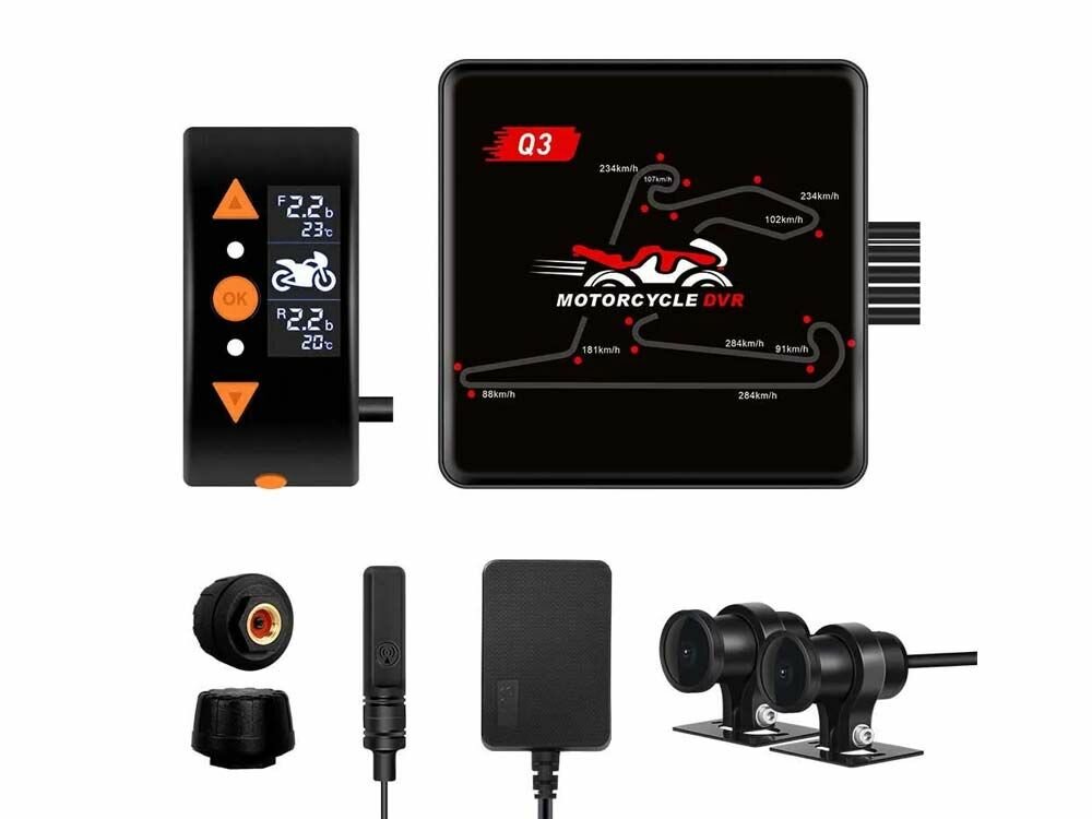Мото видеорегистратор NP MotoCam Q3Mini -TPMS