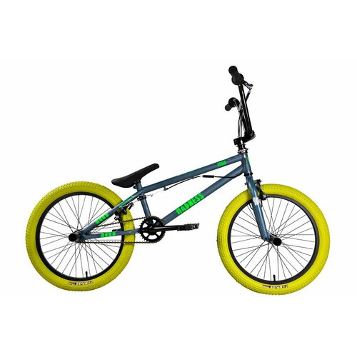 Велосипед Stark Madness BMX 2 2024 9 темно-серый матовыйзеленый неонзеленый 27610₽