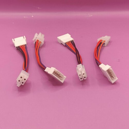 4 штуки! Шлейф-переходник с 4 на 6 пин-кулер WM