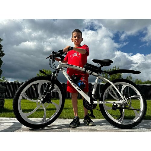 Велосипед Richiesto 24 Литые диски алюминиевый сплав рост 135 - 165 белый 2650000₽