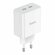 СЗУ HOCO C108A Leader 2xUSB-C, 3А, PD35W, QC3.0, GaN (белый)