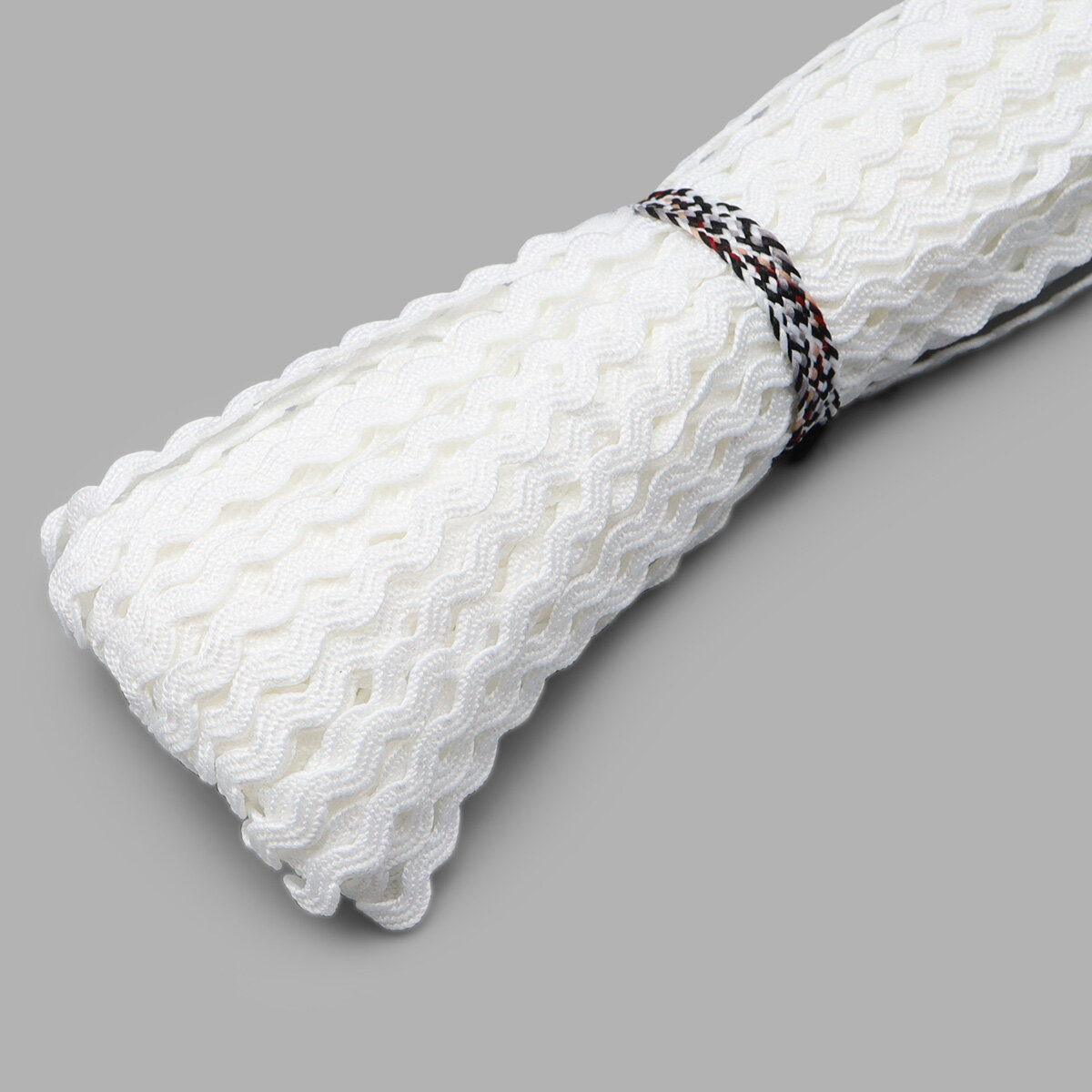 Тесьма декоративная вьюнчик 3мм*30м, Нудольская фабрика, С441 (белая) — фото 1