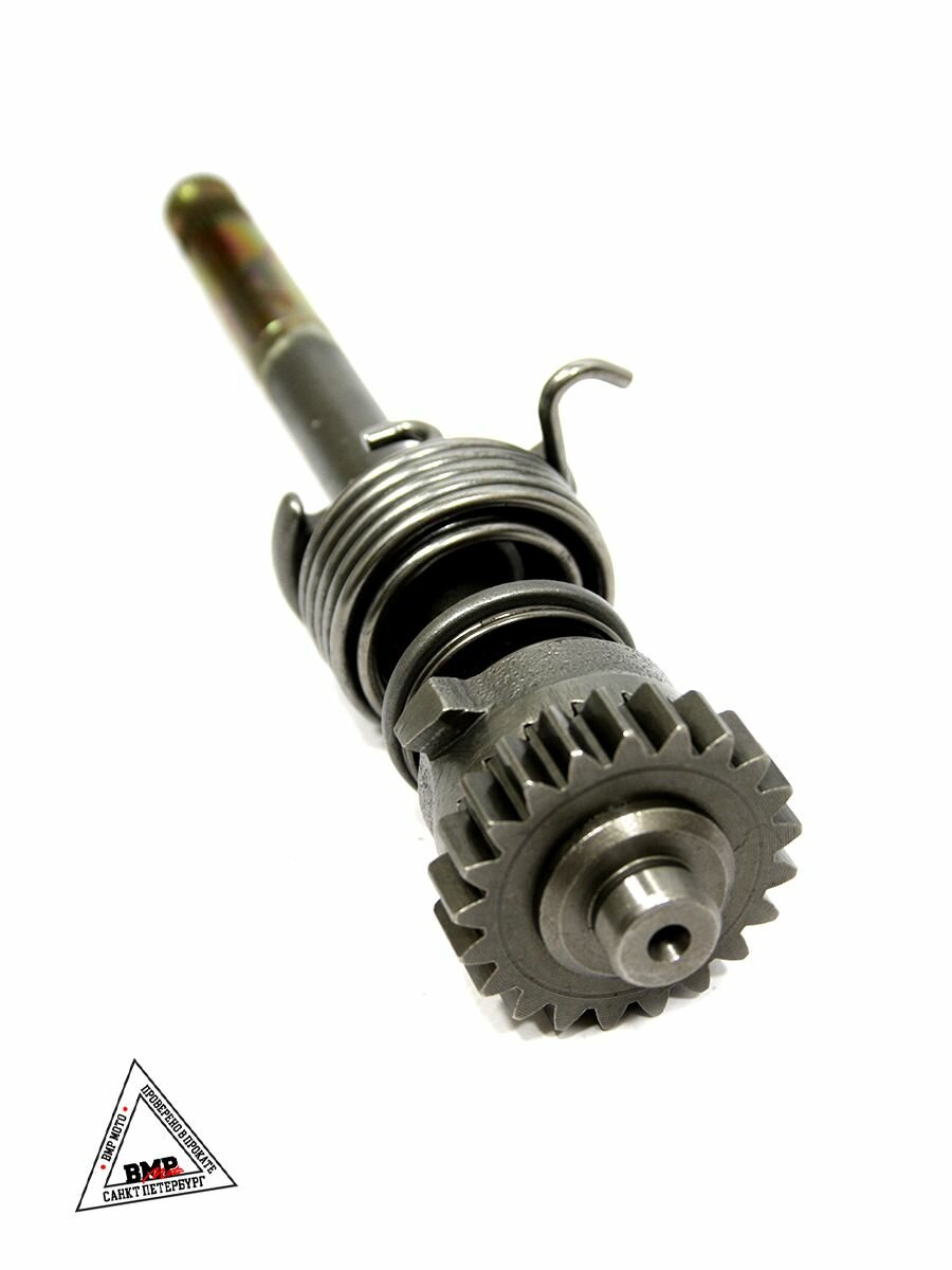 Вал кикстартера в сборе 139FMB 147FMH 50-70cм3 питбайк, квадроцикл, мопед Альфа / Дельта — фото 1