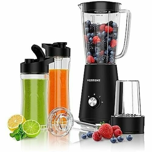 Вертенц Титан 30 Настольный миксер Миксер для смузи Контейнер 1000 мл Питьевая бутылка с собой 400 мл и 600 мл с охлаждающей батареей Кофемолка Лезвия с титановым покрытием Можно мыть в посудомоечной машине 800 Вт 1417800₽
