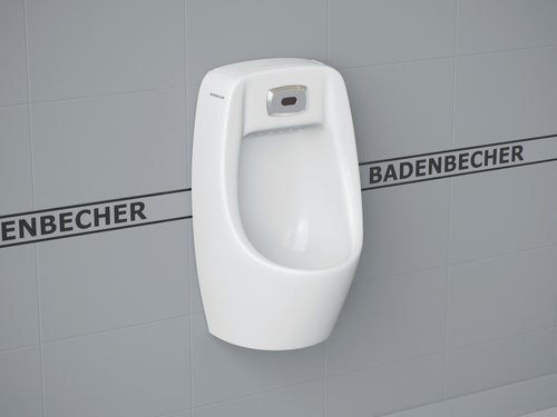 Изображение товара Автоматический подвесной писсуар с сенсором Sensor 56PTW (выпуск - в стену)