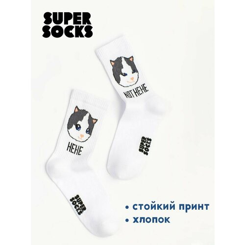 фото Носки super socks, размер 35-40, белый