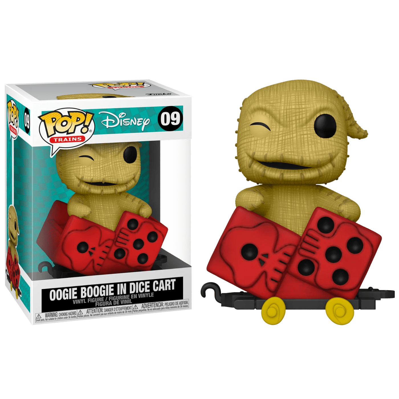 Фигурка Funko POP! Trains Disney NBC Oogie in Dice Cart (50632)
