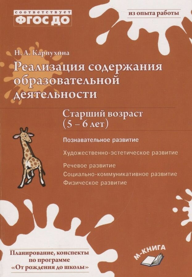 Реализация содержания образовательной деятельности. Старший возраст (5 6 лет). Познавательное развитие