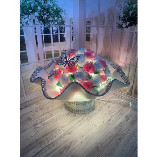 Букет ночник подарок на день рождения новый год 8 марта цветы для интерьера ночник 2300₽