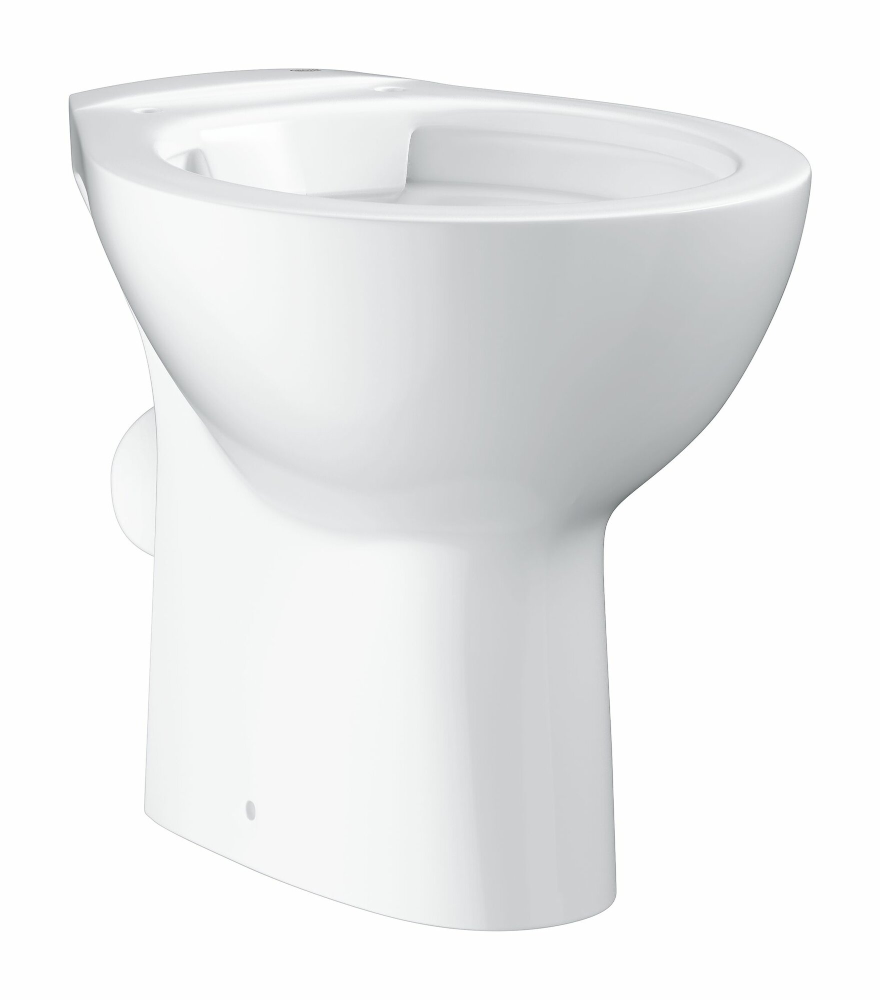 Унитаз напольный безободковый GROHE Bau Ceramic горизонтальный выпуск (без сиденья) альпин-белый (39430000)
