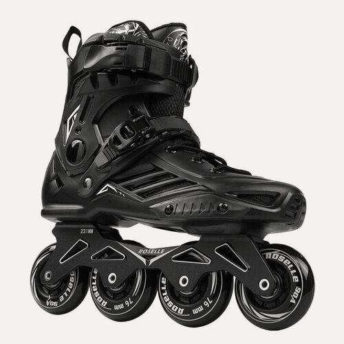 Изображение товара Роликовые коньки ROSELLE, женские, мужские, 42 размер, черные