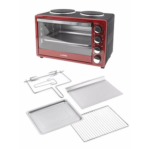 Духовка электрическая настольная 2 конфорки 40 л 9229₽