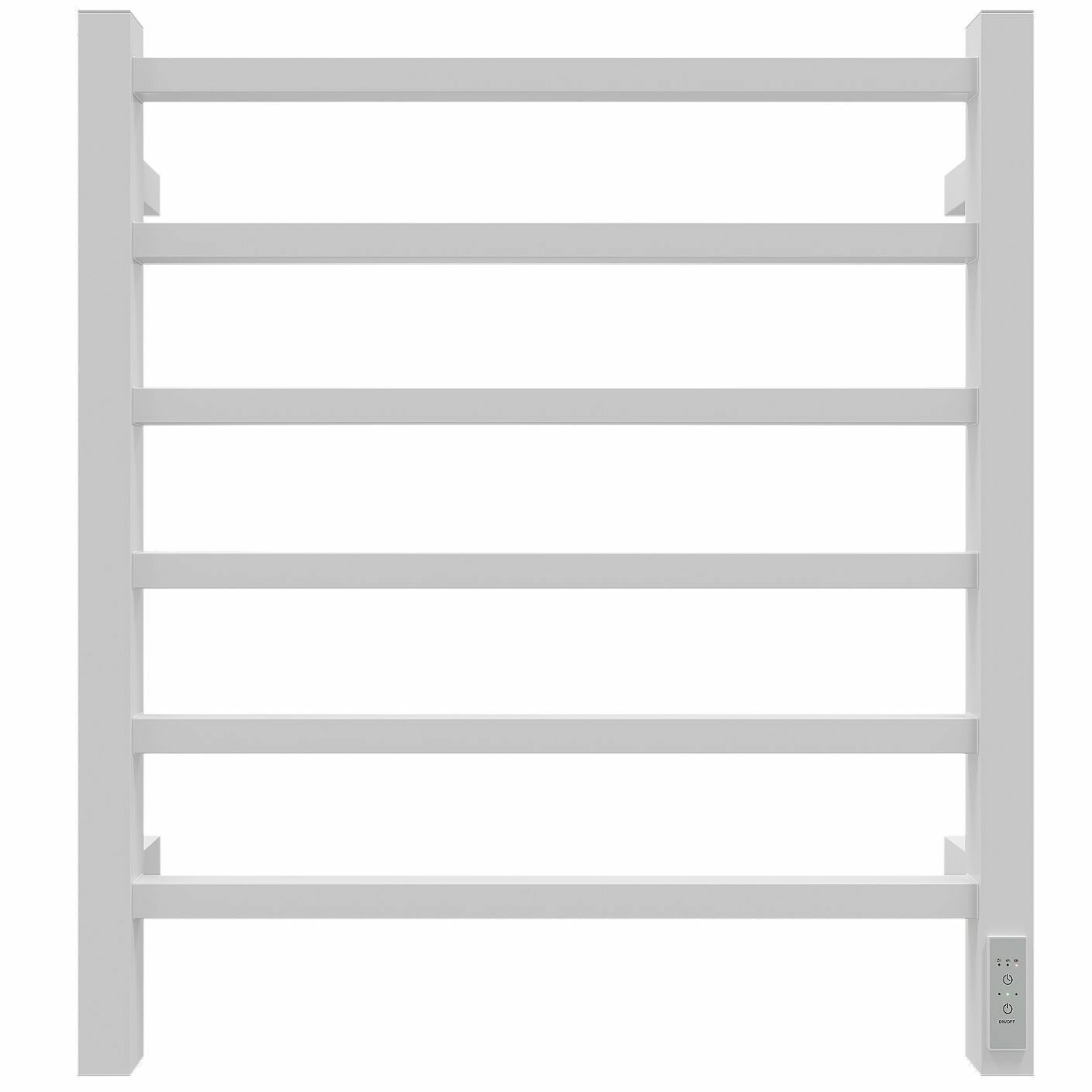 Полотенцесушитель с терморегулятором GROIS Alex GR 101 500 600 П6 RAL9016 U белый матовый