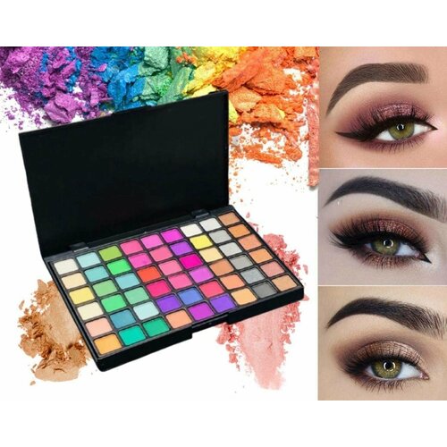 Тени для век палетка матовые нюдовые 54 цвета 672₽