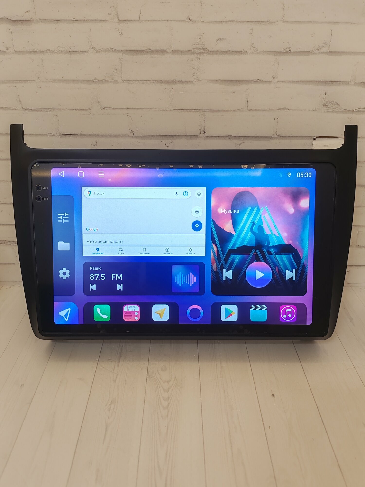 Магнитола 8-ядерная, 4/64гб, сим-карта 4G, Блютуз, WiFi, GPS, USB, DSP, CarPlay, андроид 13, для Фольксваген Поло (Volkswagen Polo) 2009-2020г