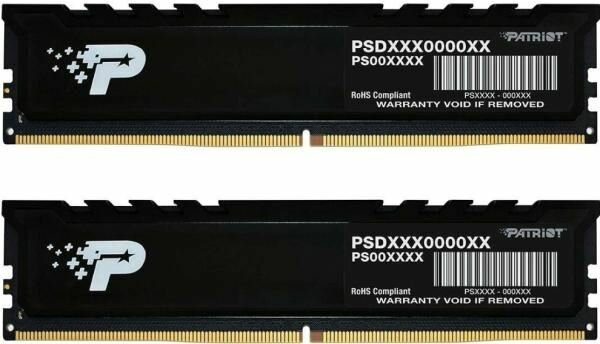 Оперативная память Patriot Signature Premium DDR5 5600 МГц 2x16 ГБ (PSP532G5600KH1)