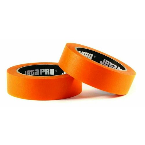 Jeta Pro Малярный скотч бумажный для авто маскирующий водостойкий 90С комплект 2 шт 19х40 малярная лента цветная оранжевая 583₽