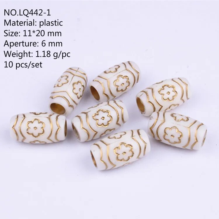 Африканские кольца для волос 10 шт, 10pcs NO.2