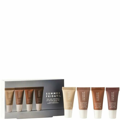 SUMMER FRIDAYS Подарочный набор бальзамов для губ The Mini Neutrals Lip Butter Balm Set