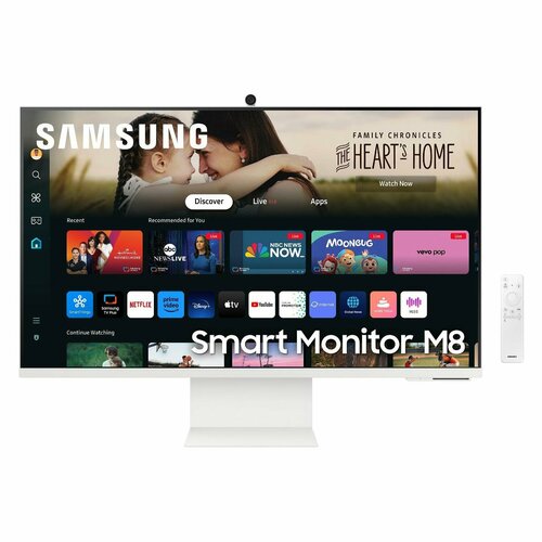Монитор Samsung Smart M8 M80D S32DM801UI 32VA3840x216060Гцбелый 59999₽