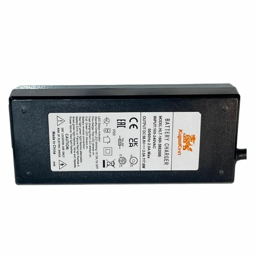 Зарядное устройство 58.8v (52v) 2A для Kugoo G2 Pro Max, G3 Pro — фото 1