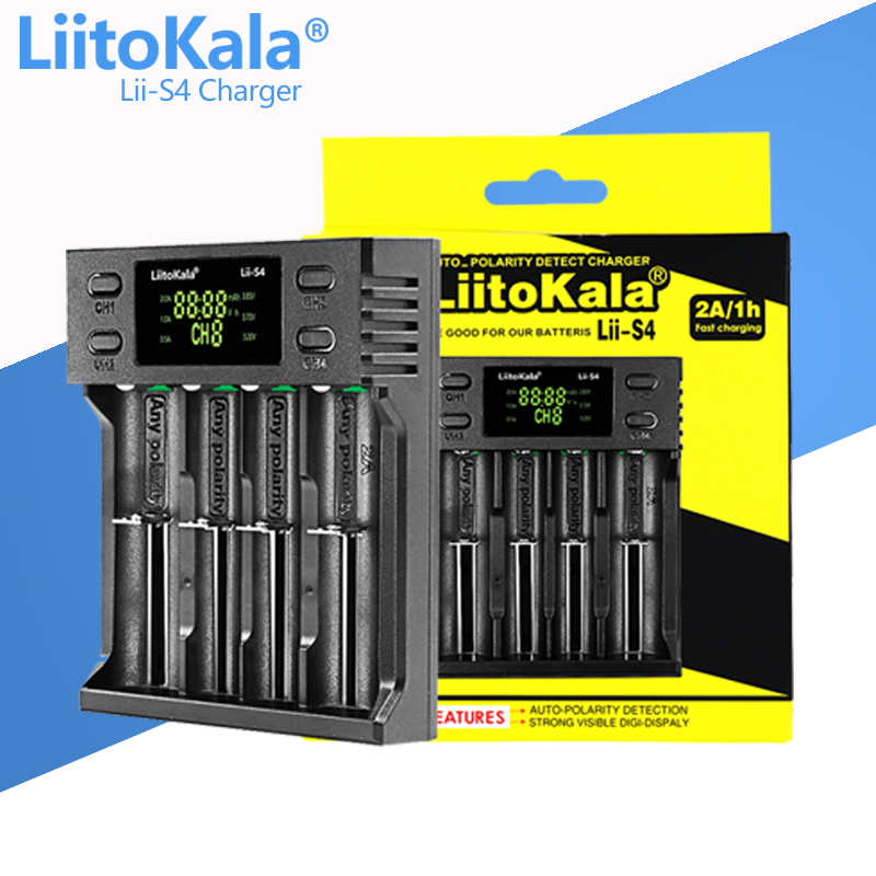 LiitoKala Lii-S4 зарядное устройство для аккумуляторов 18650. — фото 1