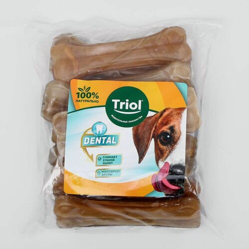 Изображение товара Кость Triol DENTAL, из жил, для собак, для поощрения, 10 штук