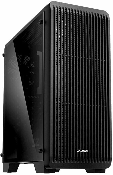 Корпус MidiTower Zalman S2 TG TEMPERED GLASS WINDOW black (ATX, mATX, Mini-ITX, USB2.0 x2, USB3.0x1, без БП) (S2 TG)
