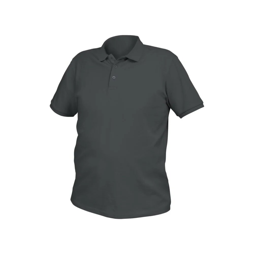HOEGERT TECHNIK TOBIAS Футболка-поло хлопковая темно-серая S /48/ HT5K416-S