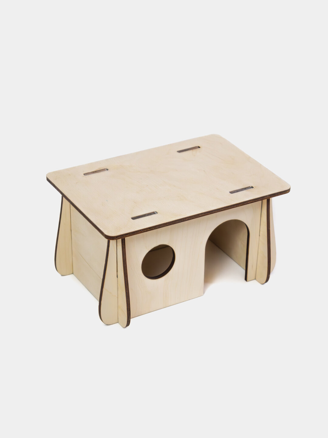 Домик для хомяка "Фанера 3мм", с окошком, для комфорта и безопасности питомца — фото 1