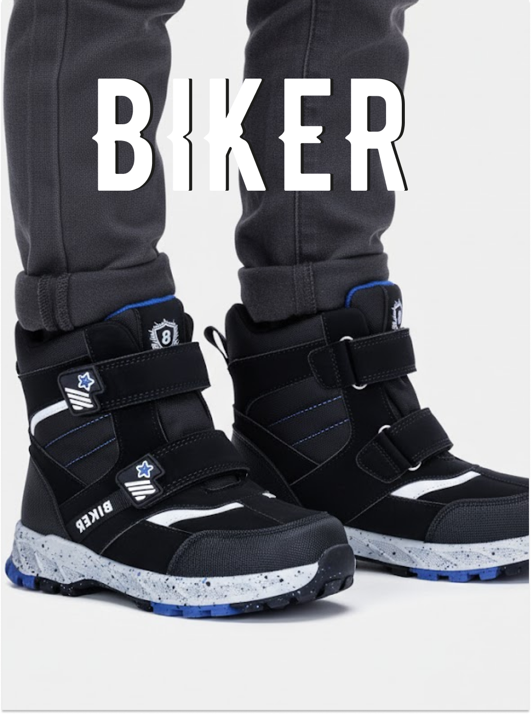 Ботинки Biker размер 30 черный