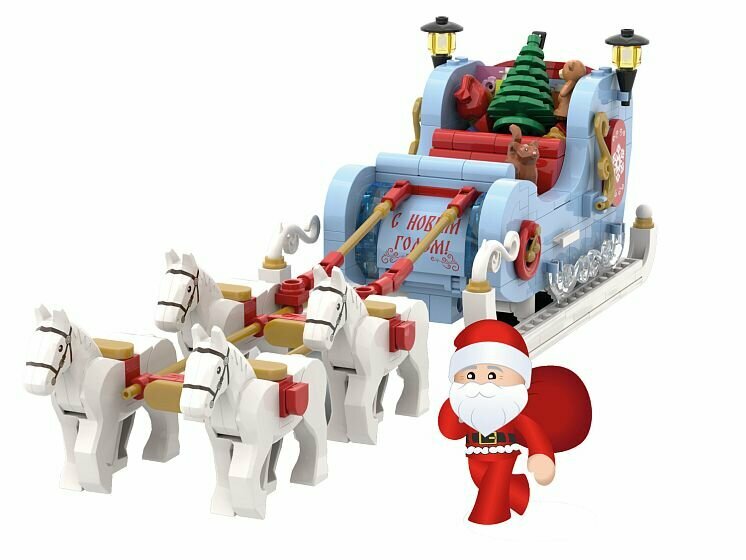 Конструктор Brick Labs "Сани Деда Мороза" — фото 1