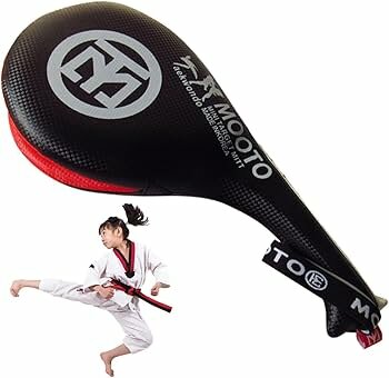 Лапа для таэквондо "Ракетка", полиуретан, двойная, для отработки ударов ногами