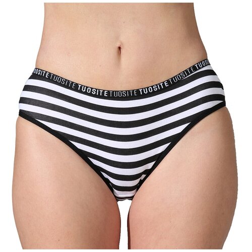 фото Трусы tuosite женские трусы слипы tuosite tsw007, размер xl, черный, белый